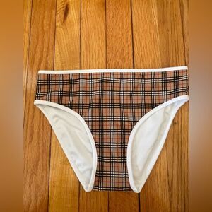 NWOT Burberry kids Crosby check bikini bottom only 14y